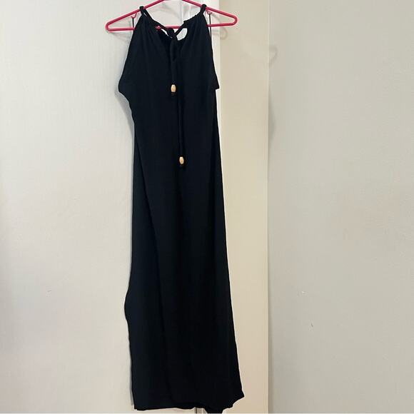 Zara Black HALTER NECK MIDI DRESS Size Extra Large XL - Picture 12 of 12